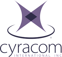 Red CyraCom International Logo Stacked